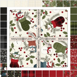 Holly Jolly Flannel 10" Squares (42 pcs)