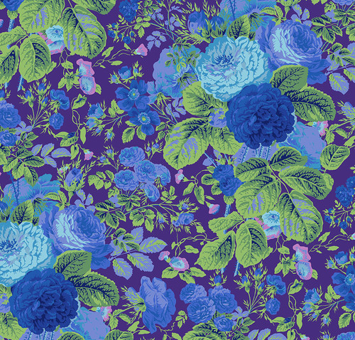 108" Kaffe Fassett Collective February 2025 Gradi Floral Purple Fabric