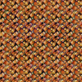 Falling Leaves Squares Multi Fabric