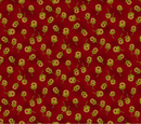 Baubles & Balsam Dandelion Orbs Cranberry Fabric