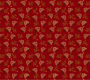 Baubles & Balsam Clover Blossoms Cranberry Fabric