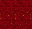 Baubles & Balsam Leafy Vines Cranberry Fabric