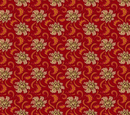Baubles & Balsam Holiday Foulard Cranberry Fabric