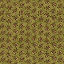 A Moose in the Woods Tossed Jacobean Flower Leaf Fabric