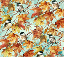 Autumn Breeze BIRDS TURQ MULTI