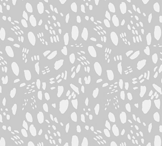 Cozy Cubs SNOW TRACKS GRAY Fabric