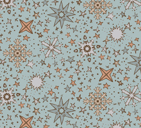 Cozy Cubs SNOWFLAKES BLUE Fabric