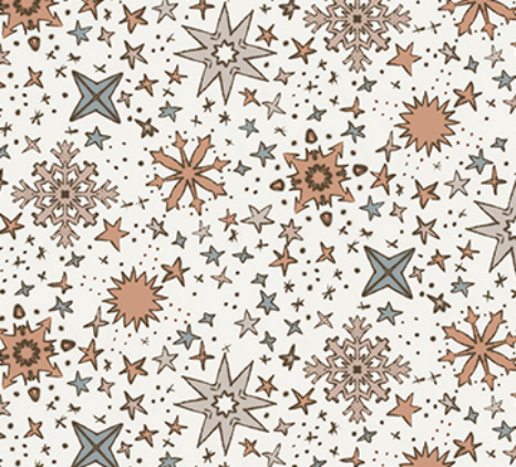 Cozy Cubs SNOWFLAKES CREAM Fabric