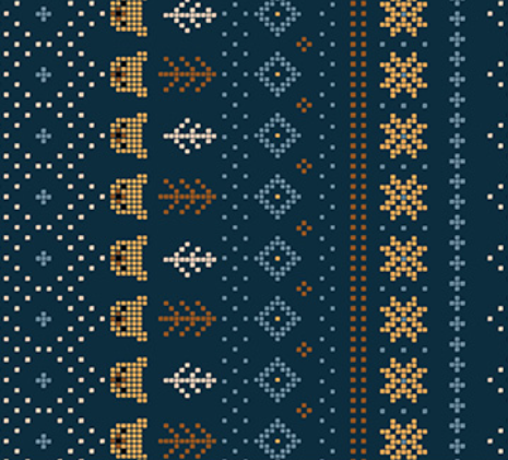 Cozy Cubs BEAR STRIPE NAVY Fabric