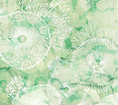 Deep Blue SEA FLOWERS 2 Fabric