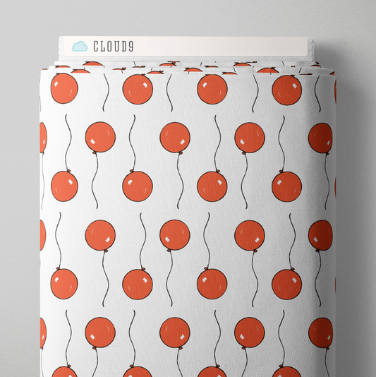 Goodnight Moon Balloon White Fabric