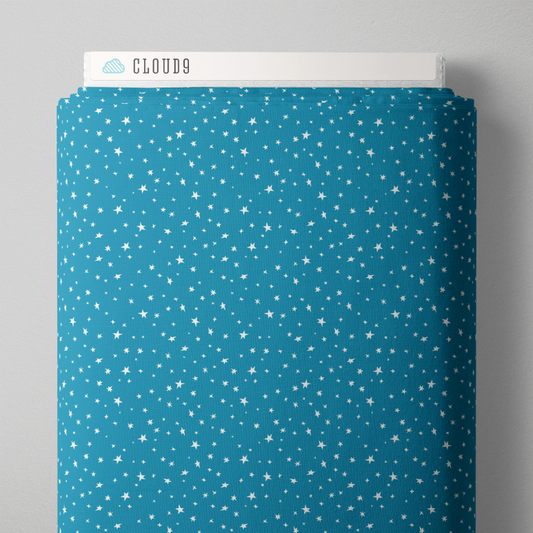 Goodnight Moon Little Stars Blue Fabric
