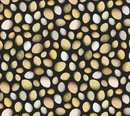 Boho Chick Fresh Eggs Black Fabric