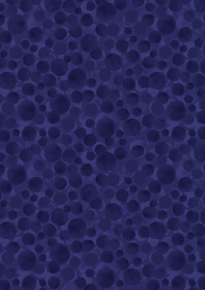 Bumbleberries Blender Navy Blue Fabric