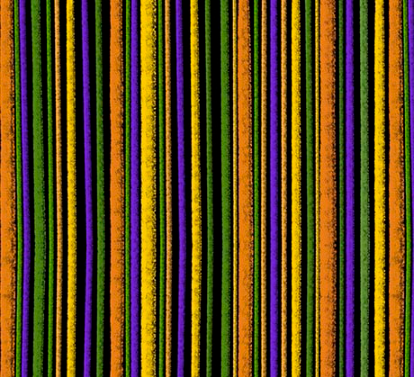 Steampunk Halloween 3 Stripe Black Fabric