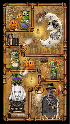 Steampunk Halloween 3 Steampunk Halloween 3 Characters Brown Panel