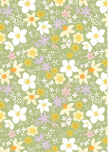 Joys of Spring Springtide Spring Green Fabric