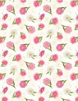 Paisley Punch Small Flowers Cream Fabric