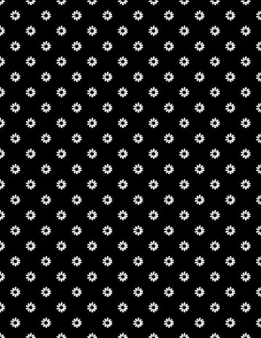 Shadow Bloom Daisy Dot Black Fabric