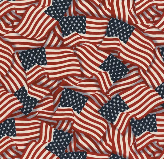 Stars of Valor Packed Flags Multi Fabric