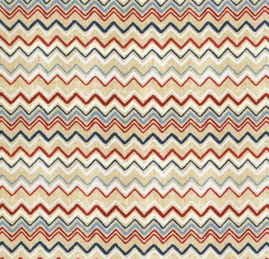 Stars of Valor Chevrons All Over Cream Fabric
