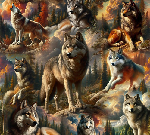 Wilderness Song 4181-90 Gray Fabric