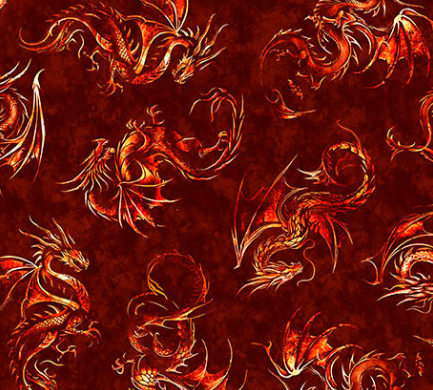 DRAGON'S SONG 2600 31154 R 15O BRICK Fabric