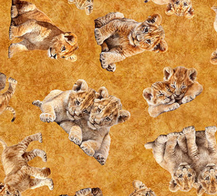 ROAR OF THE PRIDE 2600 31216 S 15O GOLD Fabric