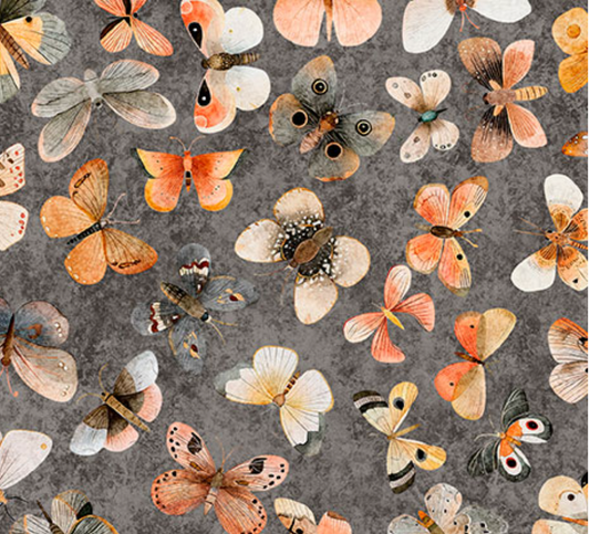 HEDGEHUGS 2600 31415 K 15O SMOKE Fabric