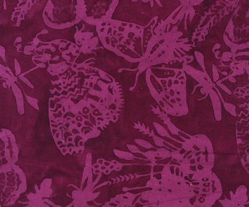 Strawberry Lane Hunnyhill Butterflies Plum Fabric
