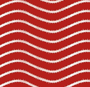 Gingerbread Icing Stripe Red Fabric