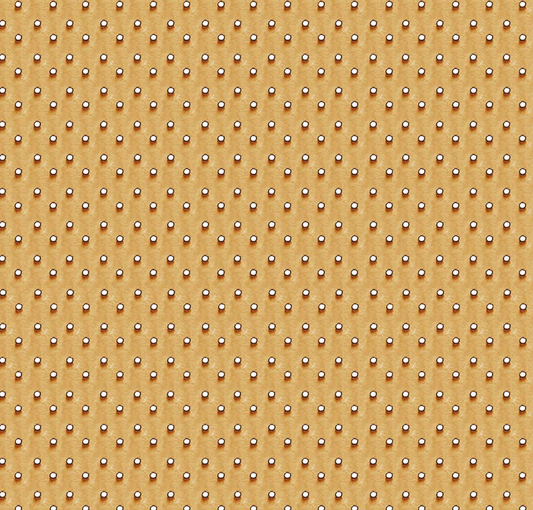 Gingerbread Royal Icing Dots Gingersnap Fabric