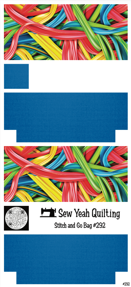 Stitch & Go Bag #292 - Gummy Ribbons on Blue