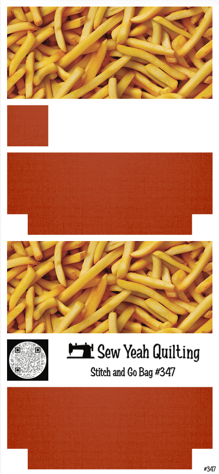 Stitch & Go Bag #347 - Junk Food Fried on Terracotta