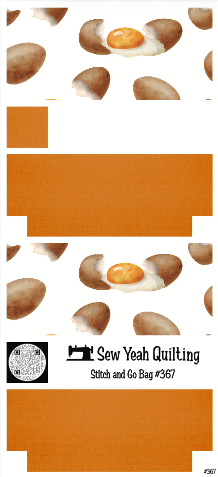 Stitch & Go Bag #367 - Baking Cracked Egg on Orange