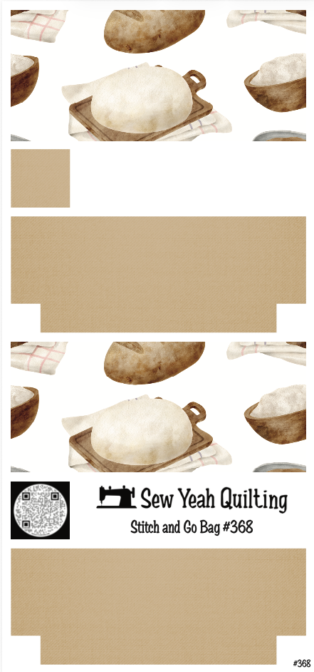 Stitch & Go Bag #368 - Baking Dough on Light Brown