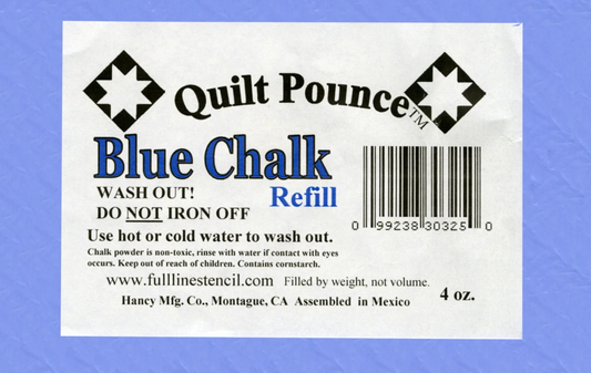 Stencil Chalk Refill for Quilt Pounce Pad Blue