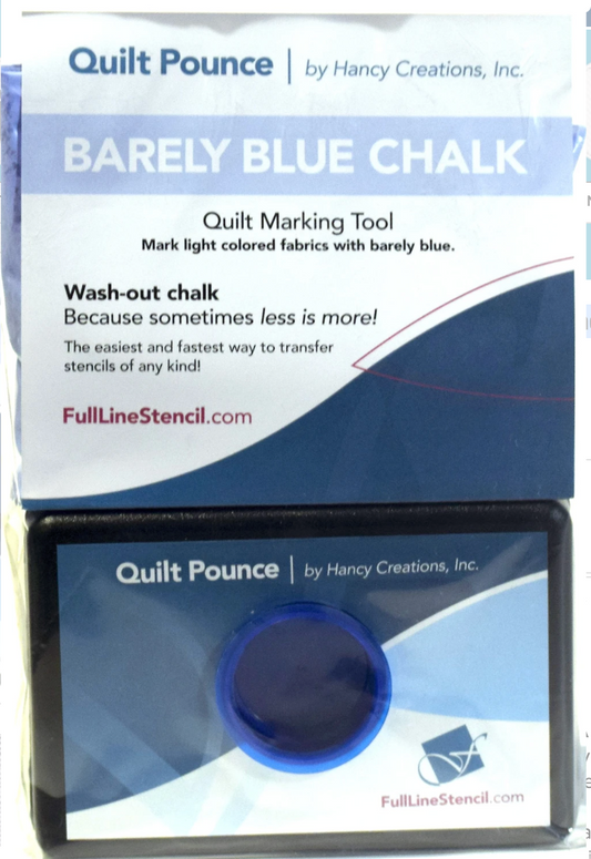 Stencil Chalk Transfer Quilt Pounce Pad Barely Blue