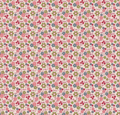 Farmer's Daughter Daisy Coral Fabric