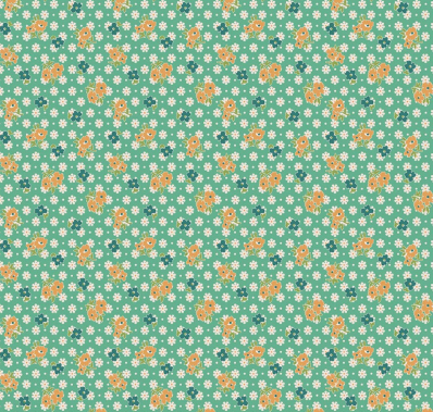 Farmer's Daughter Feedsack Leaf Fabric