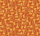 Feeling Jazzy Duet Rust Fabric