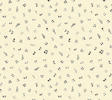 Feeling Jazzy Improvisation Ivory/Black Fabric