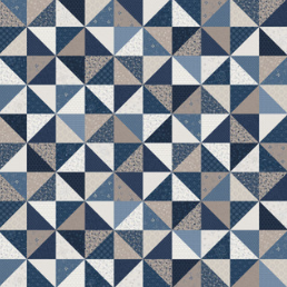 Patchwork Blue Patchwork Running Blocks Multi Fabric