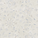Patchwork Blue Floral Cream Fabric