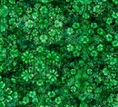 Spirit of Ireland Shamrock Clusters Green Fabric