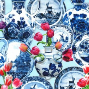Spring in Delft Delft Still Life Sky Fabric