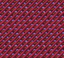 From the Archives Diagonal Poppy Aubergine Fabric