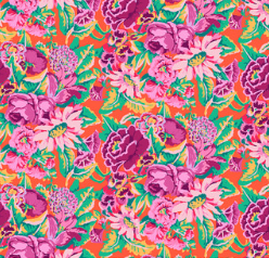 From the Archives Floral Dance Magenta Fabric