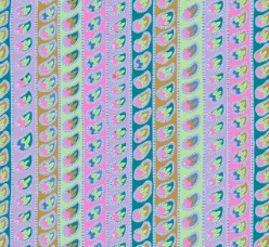 From the Archives Paisley Stripe Lavender Fabric