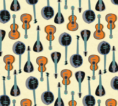 Feeling Jazzy String Ensemble Ivory/Multi Fabric